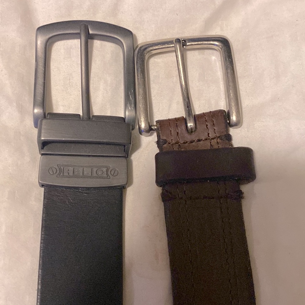 Selling as a pair 2 mens belts